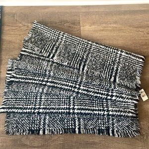 EXPRESS Oversized Black and White Scarf
